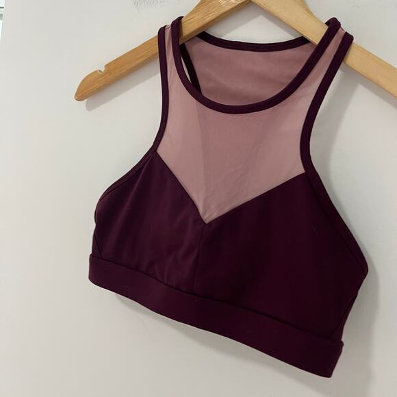 Fabletics Purple Mesh Sports Bra Size Small - Picture 2 of 4